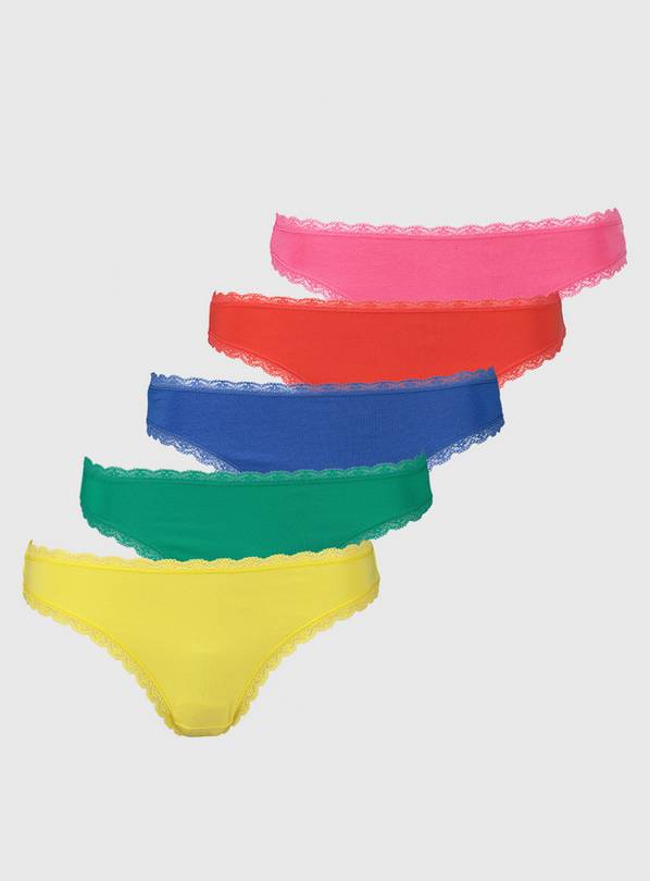 Buy Bright Super Soft High Leg Knickers 5 Pack 8 Knickers Argos